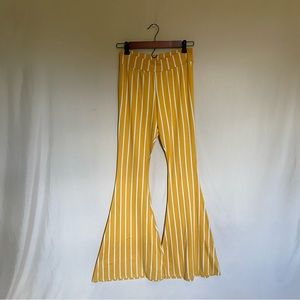 Bell Bottom Flare Pants - Stripped